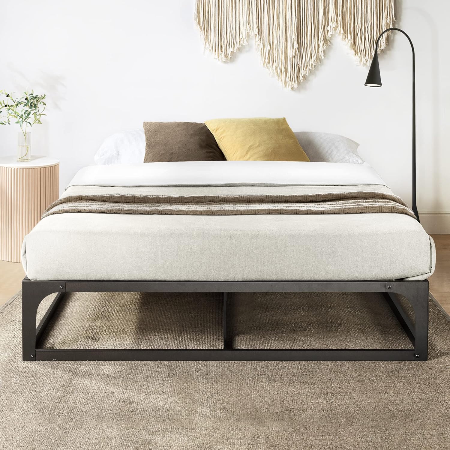 Mellow 12" Metal Platform Bed Frame, King - Gallery 12