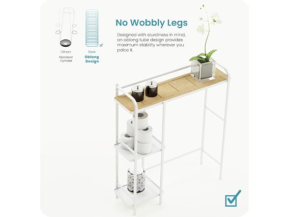 Home Zone Living CAD6239U Over the Toilet Organizer 3-Tier