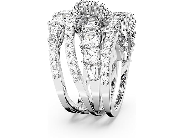 Swarovski Hyperbola Ring, Mixed Cuts (7)