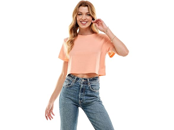 Loving People Women (S) 100% Cotton Crop T-Shirt