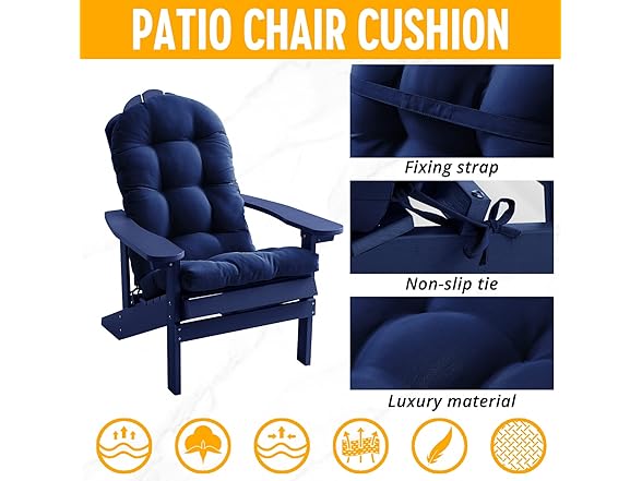 FILUXE Adirondack Chair Cushion