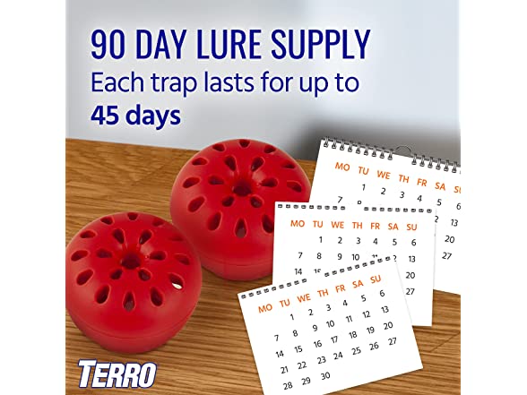 TERRO T2502 Indoor Fruit Fly Trap 642A