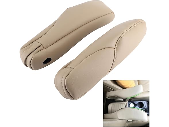Aramox Car Armrest Cover Car Seat Armrest (Beige)