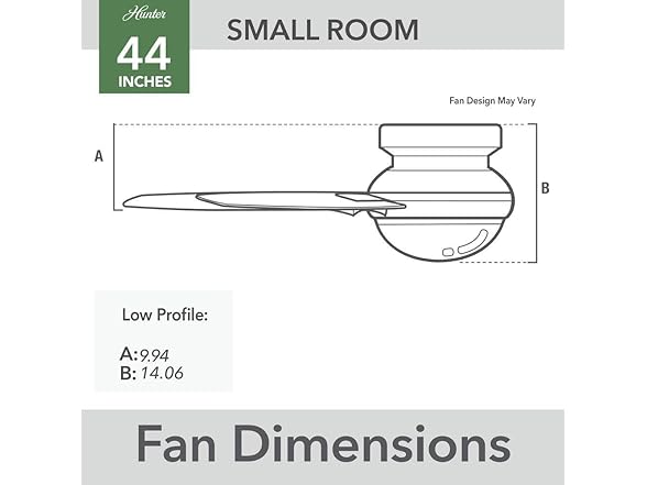 Hunter Fan CC52764-A 44" Brushed Nickel Ceiling Fan