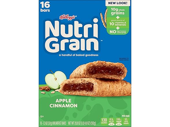 Nutri-Grain Apple Cinnamon 16ct