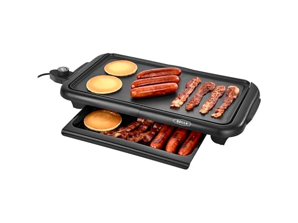 $26.99, Was $33.99, 20% Off! bella Electric Griddle with Warming Tray dealfomo