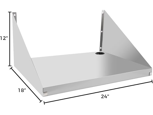 YWTSCH Stainless Microwave Wall Shelf