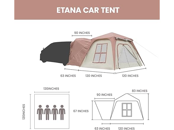 S'more Etana SUV Tent for Camping
