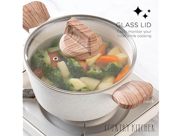 Country Kitchen Pots and Pans Set Nonstick