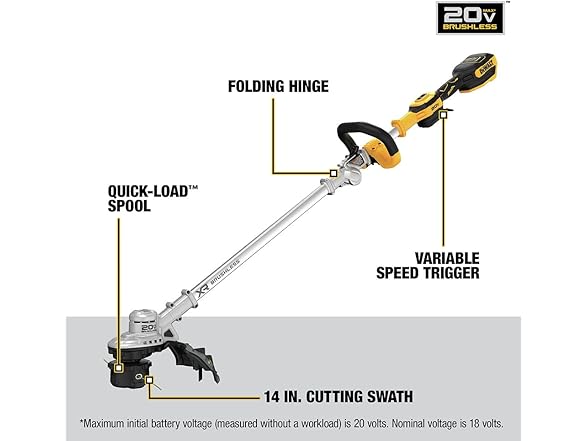 DEWALT DCST922B 20V MAX* XR String Trimmer