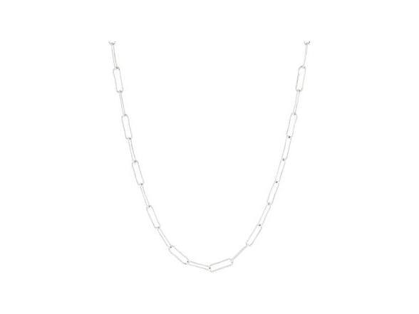 Madewell Paperclip Chain Necklace Light Silver Ox