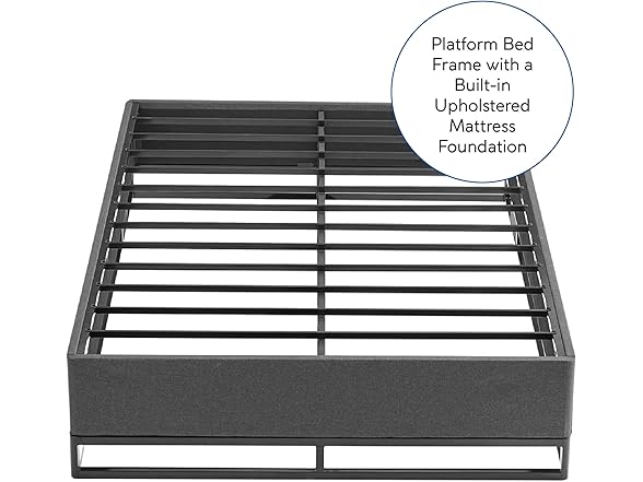 DeCoro Venice Black Metal Platform Bed Frame