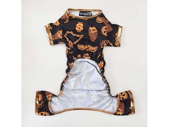 Snoop Doggie Doggs Deluxe Pet PJs, Off the Chain, L