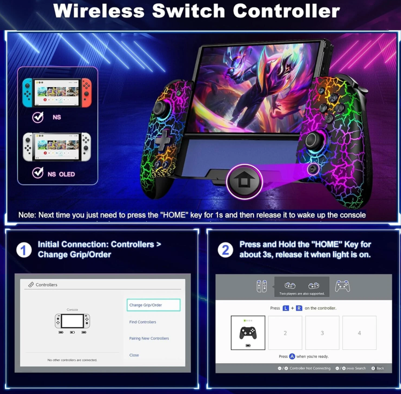 JC200 Controller for Nintendo Switch - Gallery 5