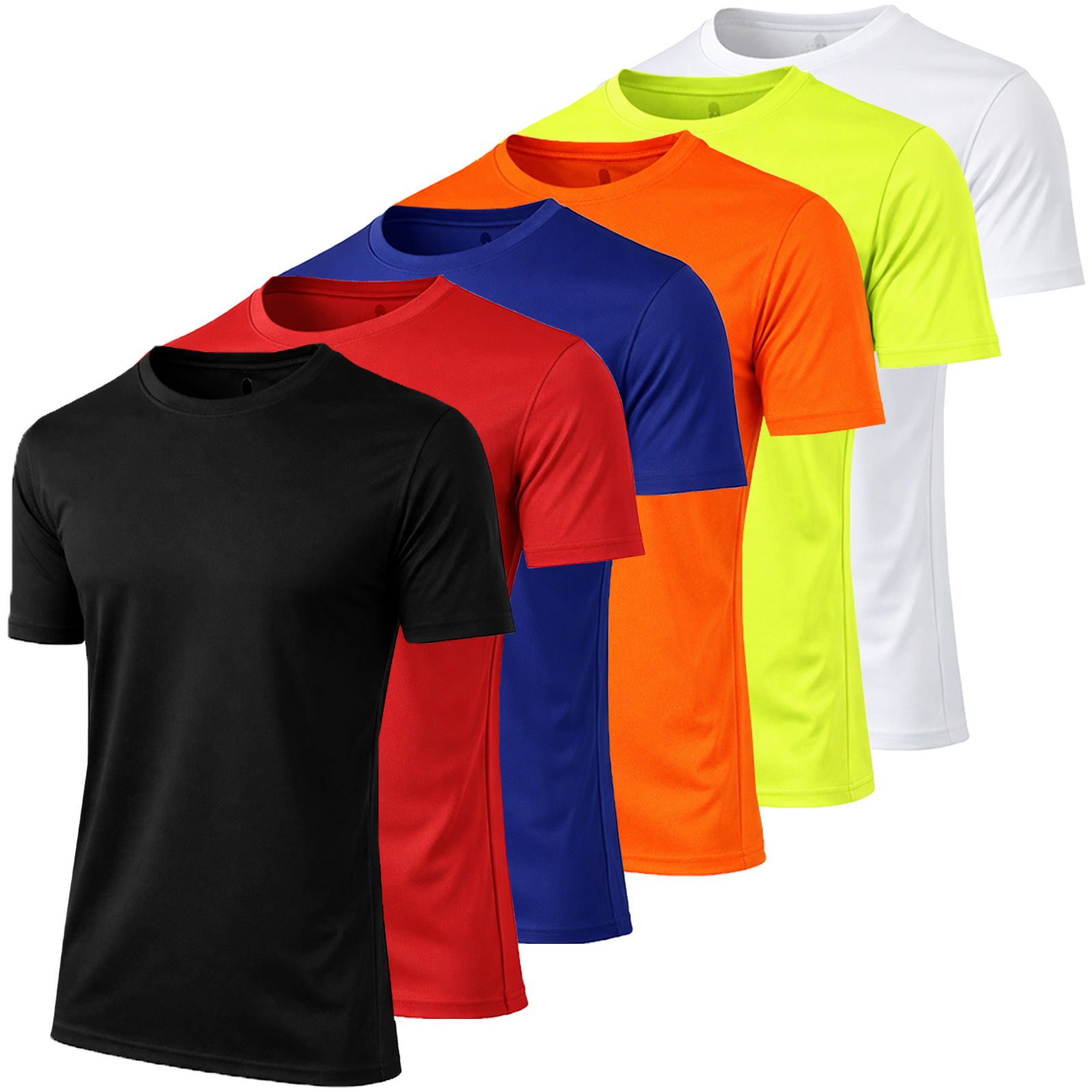 6Pk Mens S/S Performance Active Tee - Gallery 8