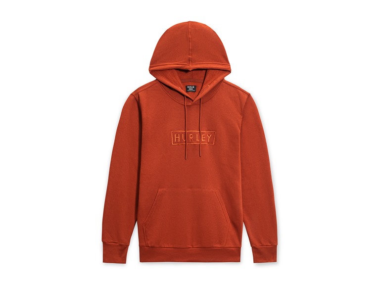 Hurley Men's Box Logo Fleece Pullover Hoodie - Gallery 3