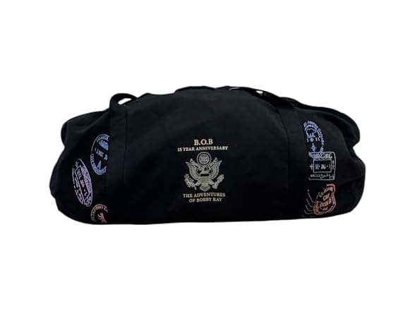 Dyed Denim Duffle Bag