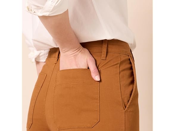 Amazon Essentials Women High-rise Pant Caramel