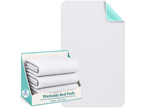 Reusable Waterproof Bed Pads Washable