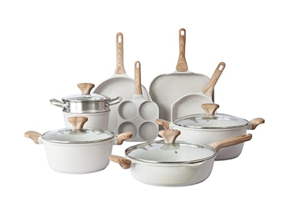 13-Piece Non-Stick Cast Aluminum Cookware Set