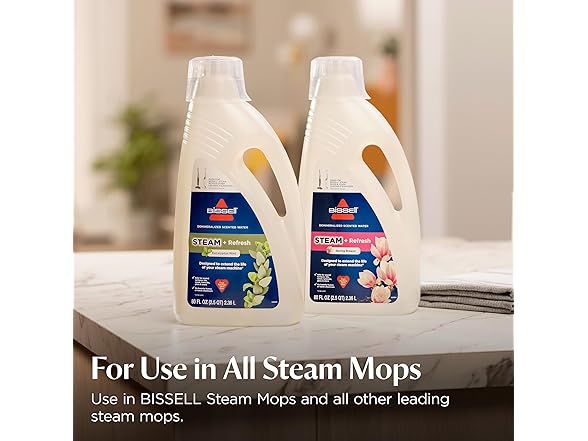 Bissell PowerFresh Lift-Off Pet Steam Mop, Steamer, Tile, Bathroom, Hard Wood Floor Cleaner, 1544A, Orange (Open Box)