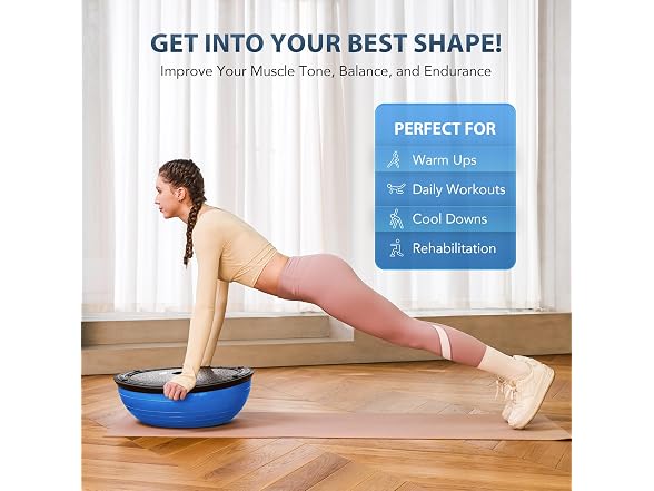 ZELUS 23in. Balance Ball and 55cm Yoga Ball