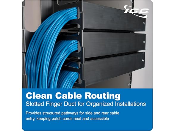 ICC 2U Finger Duct Cable Manager