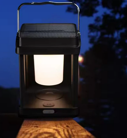 Hakol Outdoor Solar Garden Light Black Square - Gallery 5