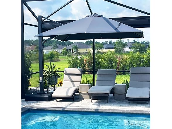 PURPLE LEAF Cantilever Umbrella 10' X