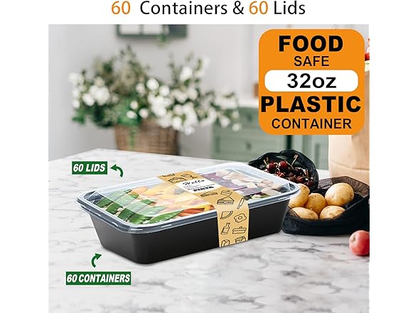 Meal Prep Containers Reusable with Lids