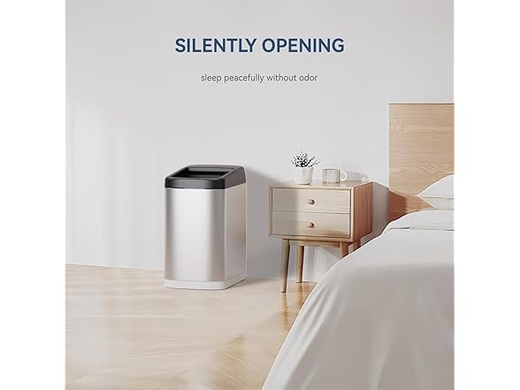 ELLO&ALLO 50 Liter 13 Gallon Touchless Trash Can