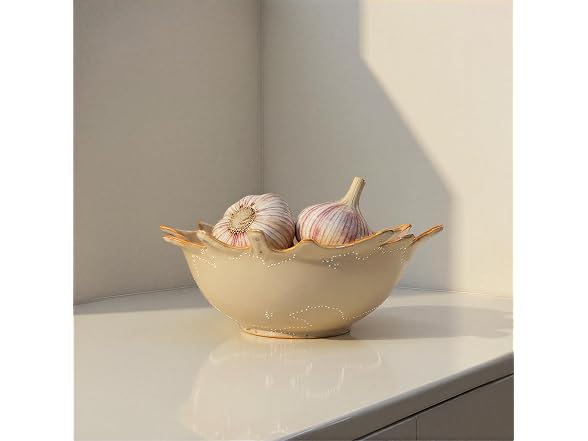 Creative Co-Op Stoneware Sunburst Artisan Bowl