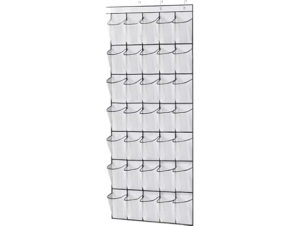 Fancial 35 Large Pockets Over The Door Shoe Organizer