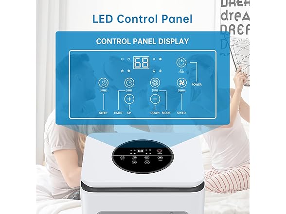 Vossfamul 350sqft 8000 BTU Portable AC