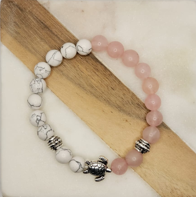 Genuine Quartz And Turtle Bracelet - Gallery 8