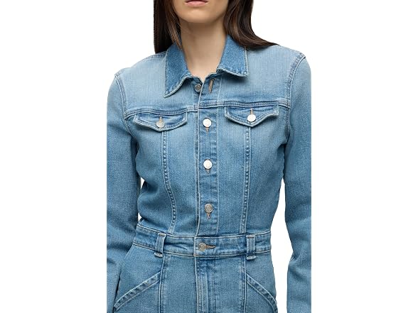 Hudson Women's Cargo Long Sleeve Denim Reconstructed Dress
