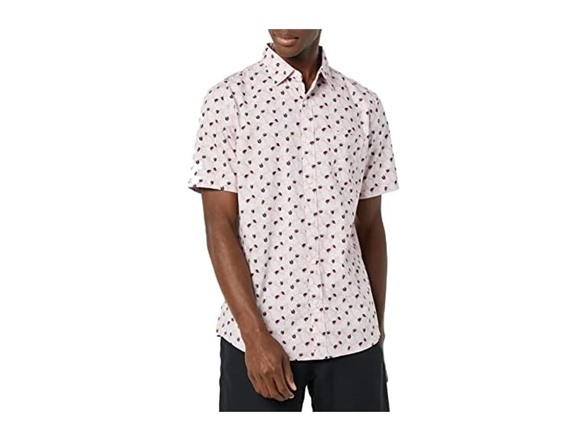 Light Pink Palm Leaf Print