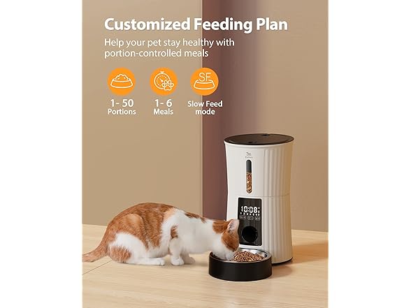 Petory Timed Automatic Cat Feeders - 4L