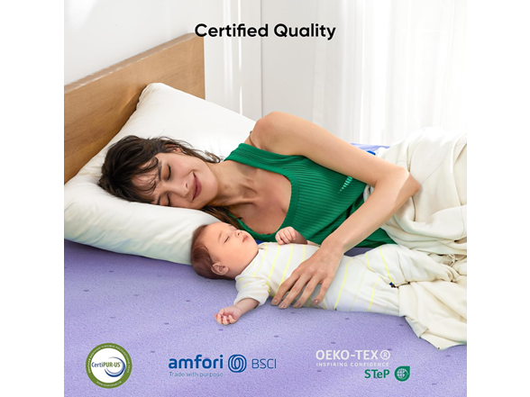 Marsail 2-inch King Memory Foam Mattress Topper