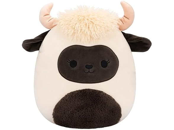 Squishmallows Original 12in Venus The Blacknose Sheep with Fuzzy Black Belly