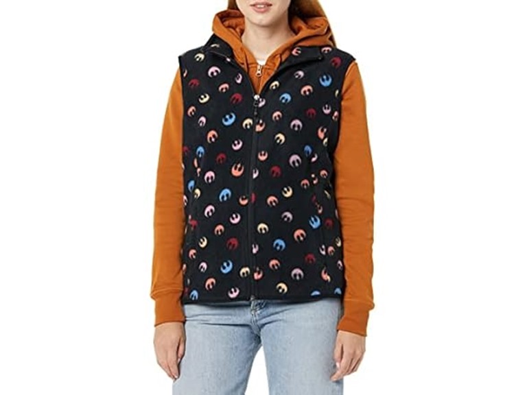 Amazon Essentials Disney | Marvel | Star Wars | Princess Women's Polar Fleece Vests, Star Wars Rebel, X-Small