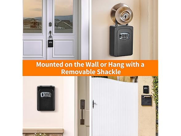 Fayleeko Wall Mounted, Portable Lock Box