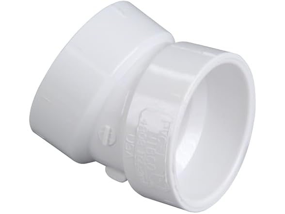 NIBCO PVC DWV 22.5° Elbow, 1.5in