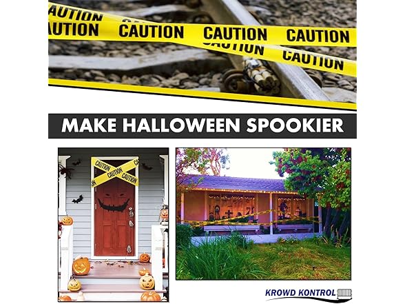 Krowd Kontrol Caution Tape 328ft 3"