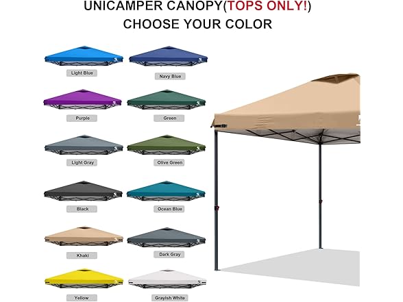 UNICAMPER BC103825080070 canopy top Khaki