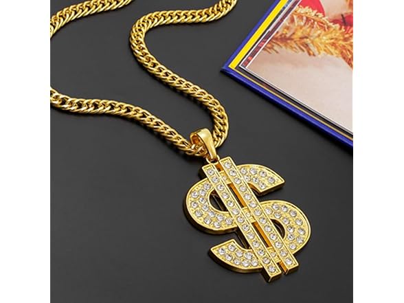 HUITIAN INTL Hip-hop dollar necklace