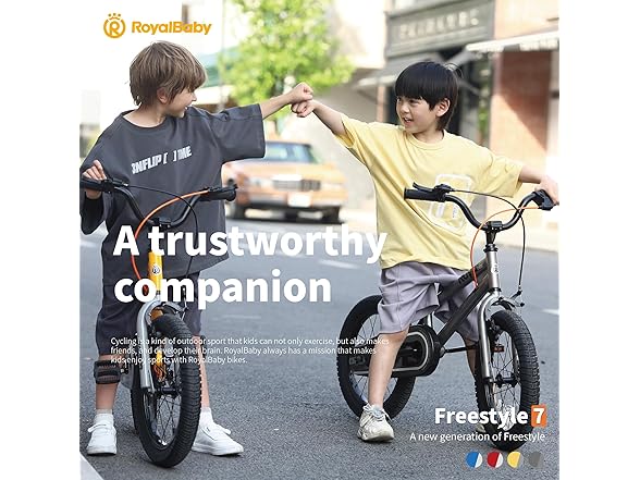 RoyalBaby Freestyle-7 Toddlers Bike 12 Inch