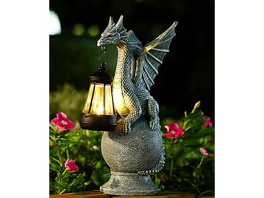 $23.99, Was $49.99, 52% Off! Dragon on Ball Garden Statue Decor dealfomo