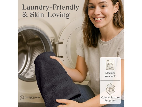 6Pc Luxury Bath Towel Set (3-Stripe)