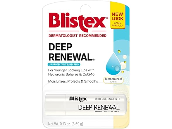 Blistex Deep Renewal Lip Protectant Sunscreen Balm
